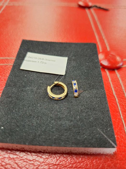 Дамски златни обеци - 1,72 гр.