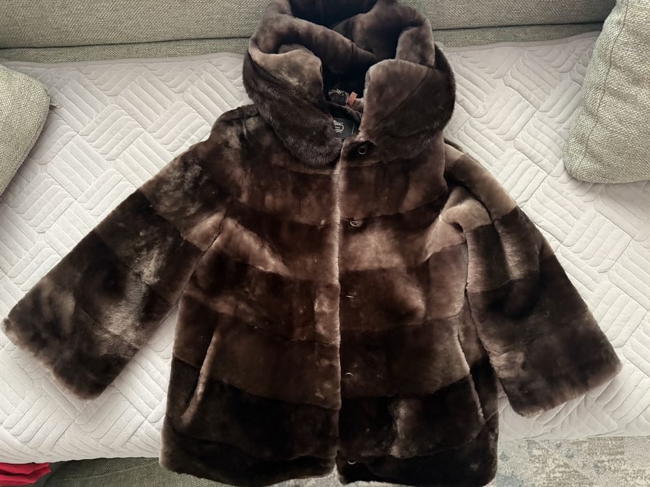 Шуба натуральный мутон