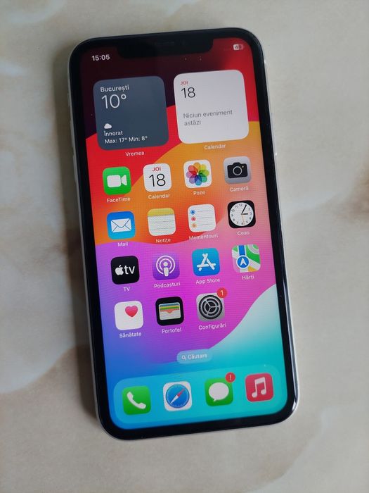 Vând Apple iPhone 11 ALB de 128Gb Neverlocked, fără probleme //poze