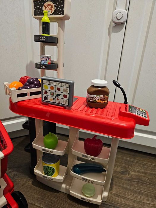 Игрален комплект Ecoiffier - Пазарен щанд с количка