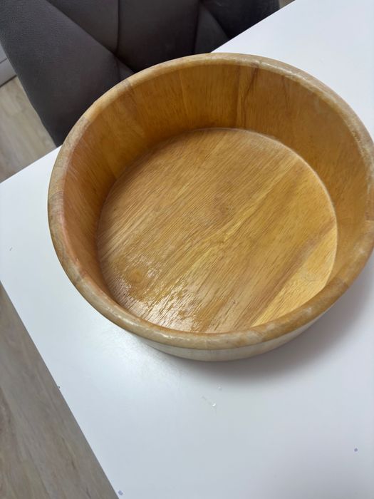 Wooden salad bowl