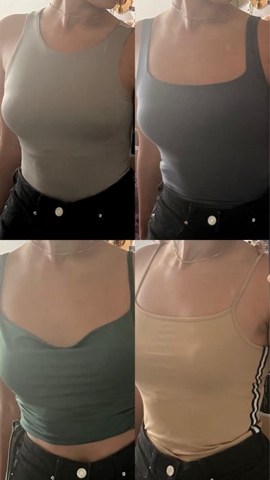 Огромно разнообразие на потници с различни размери и цветове, S/M/XS (Shein, House, Pull&Bear, H&M, NewYorker, Strafivarius)