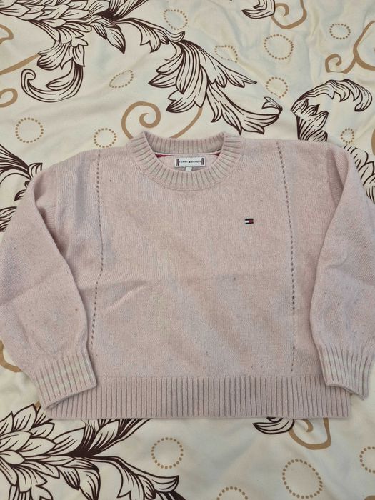 Оригинален пуловер Tommy Hilfiger 100% вълна/110см