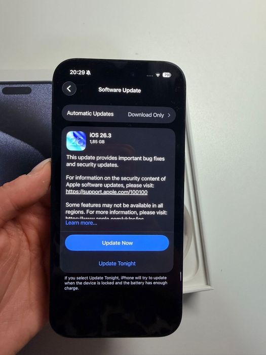 iPhone 15 Pro 256GB Blue Titanium