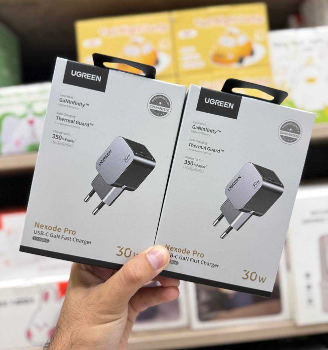 Ugreen Nexode Pro 20W, 30W, 45W GaN Dual USB-C зарядное устройство