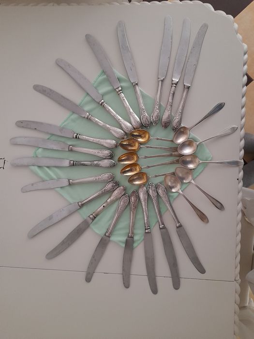 Cutite din argint-vintage-Rusia