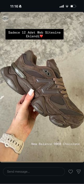 New Balance 9060 Chocolate Brown 36,37,38,39,5,40,43