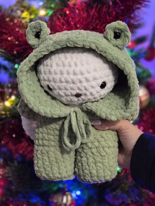 Iepuraș Broscuță croșetat