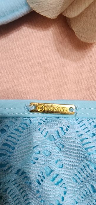 Ефектен Син Бански с Цветя