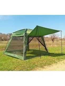Шатер туристический 4 местный, летняя палатка с полом