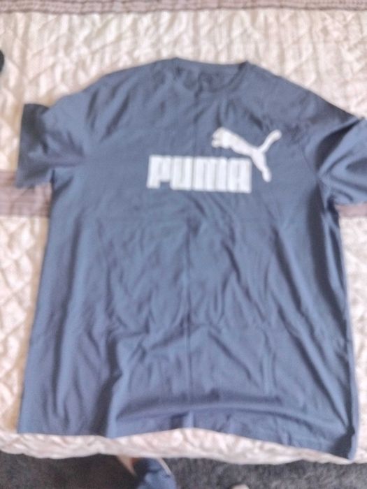 Оригинална мъжка тениска Puma (Тъмносиня / Сива)Доставено от USA