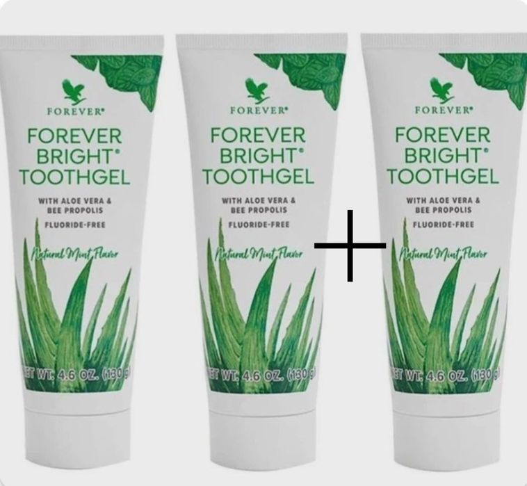 2 + 1 Forever bright toothgel pastă de dinți