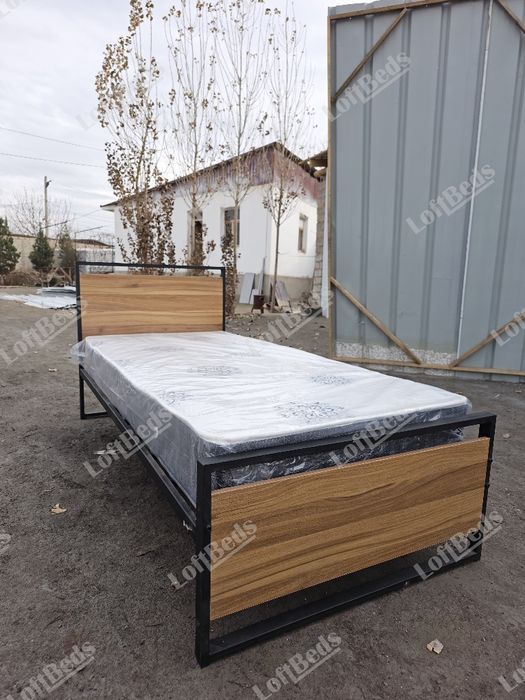 Металлическая Кровать АЛФА в стиле Лофт, в наличии имеется