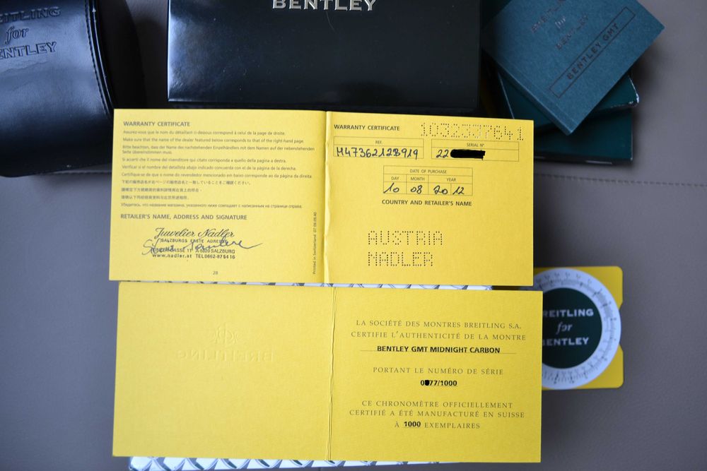 Breitling Bentley GMT
Midnight Carbon Limited Edition