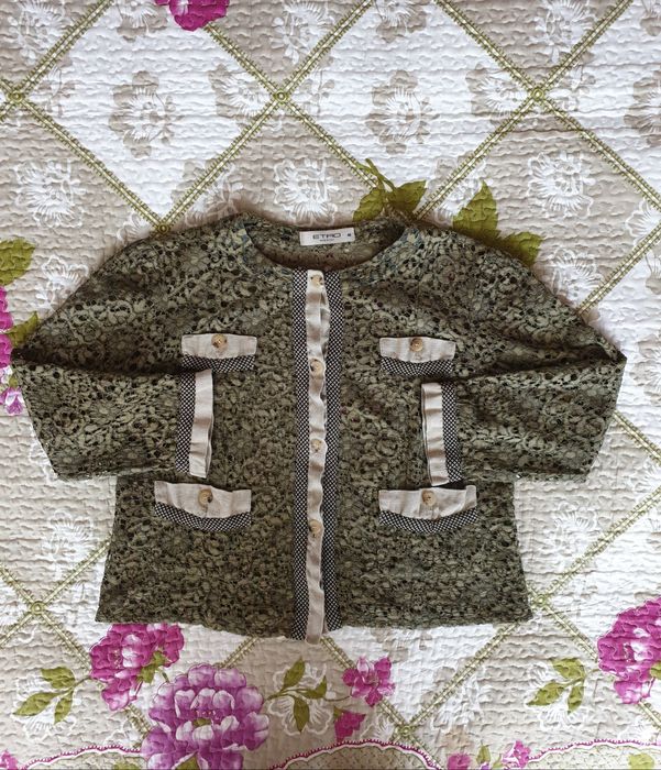 Camasa jacheta bolero dantela Etro Zara Massimo Dutti