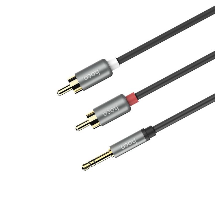 Jack 3.5-2RCA/Аудио-кабель hocoUPA10 aux Jack 3.5 тюльпаны 1.5м