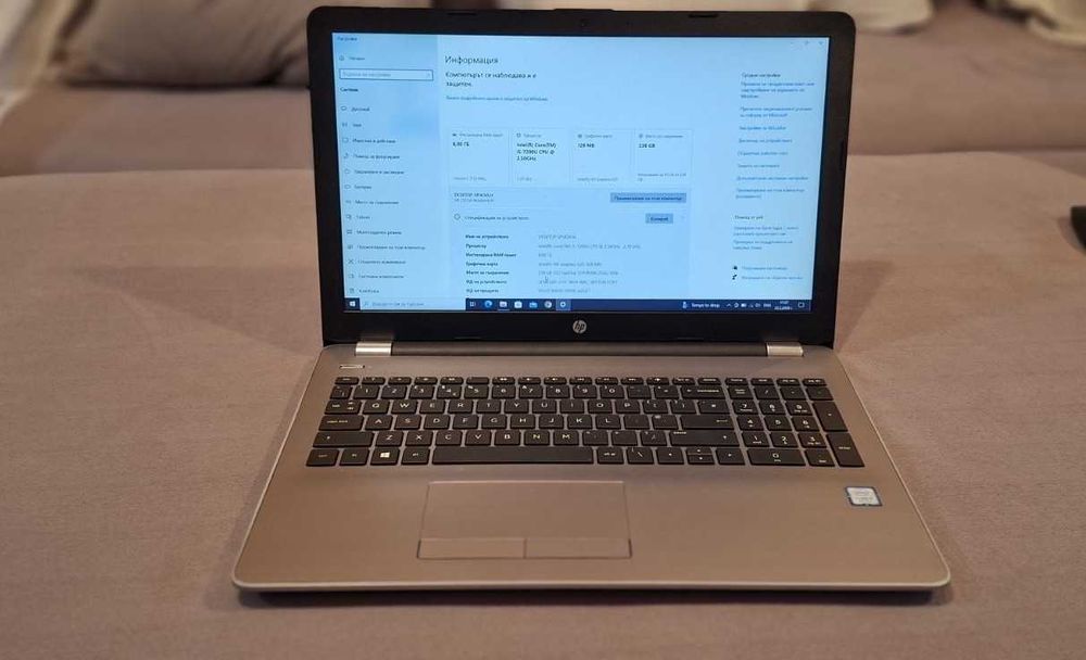 15.6" Kато нов лаптоп HP 250 G6 Intel® Core™ i5-7200U 256 SSD
