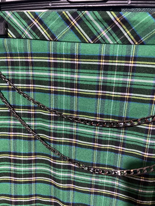 Fustă Zara carouri și lanț M ( talie 36, șold 45, lungime 40)