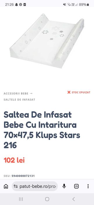 Saltea infasat bebelusi