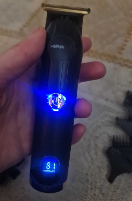 Машинка за подстригване HIENA PRO комплект + тример + приставки