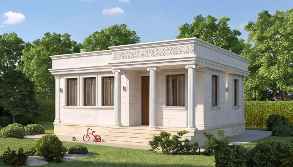 НА ИЗПЛАЩАНЕ - Евтина сглобяема къща с 2 спални, 60 кв. м