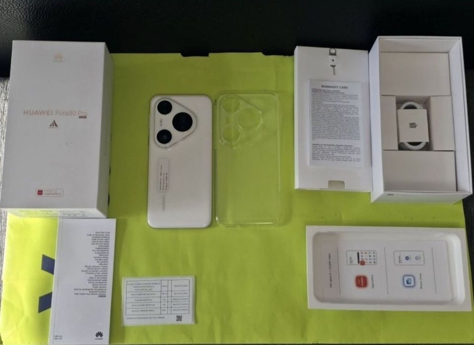ЧИСТО НОВ 512GB Huawei Pura 80 Pro Гаранция Yettel 2029г. White | Бял