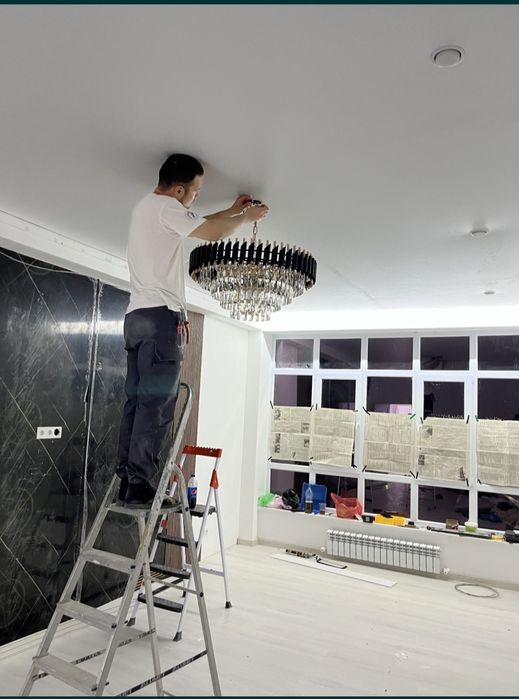 Электрик круглосуточно бра люст установка стабилизатор ра