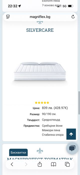 Детско легло Къщичка Монтесори с матрак Magniflex