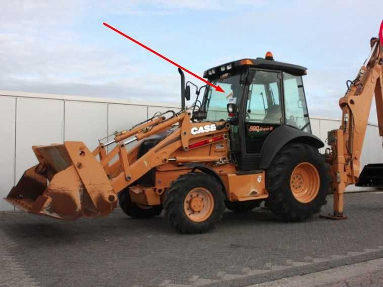 Parbriz/Geam/Luneta pt CASE - 590SR,695SR,580ST,580T,590ST,695ST