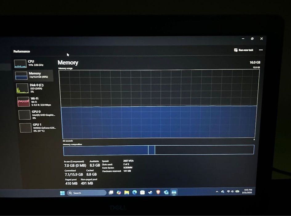 Laptop gaming DELL