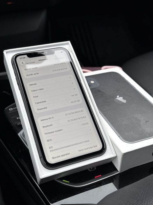 iPhone 11 Black 64GB Neverlocked/Cutie Completa-Clean