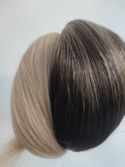 100% естествена, бразилска коса/екстеншъни с плътни краища, 47-62см