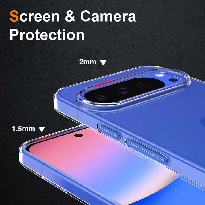 Прозрачен силиконов гръб Crystal за Pixel 10, Pixel 10 Pro XL, 10 Pro