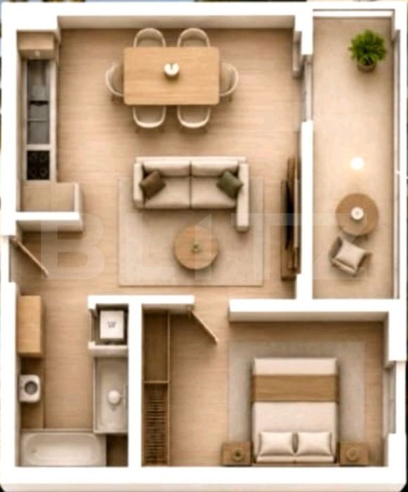 Apartament 2 camere, 51 mp, parcare subterana si Tva inclus, zona Arad