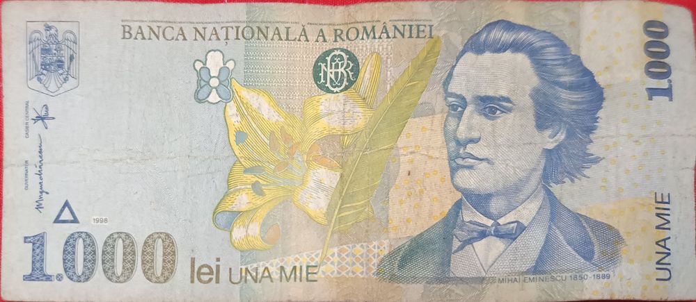 1000 lei (1998) ptr. colectie
