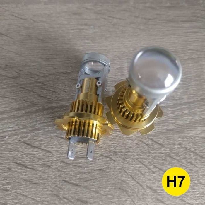 H7, H4 LED Крушки с мини проекторни лупи | 7580 CSP Чип, висока мощност