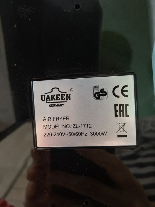 Аэрогриль / Air Fryer UAKEEN ZL-1712 — 3000W