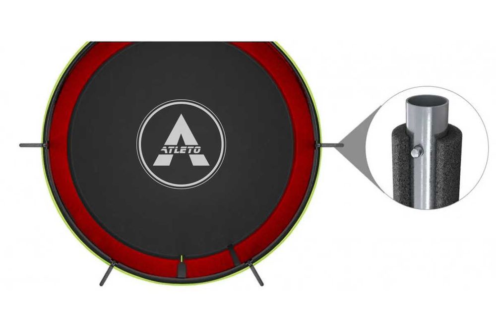 ПРОМОЦИЯ ! Детски батут AtletoS Ф244 см, зелен, 299лв.