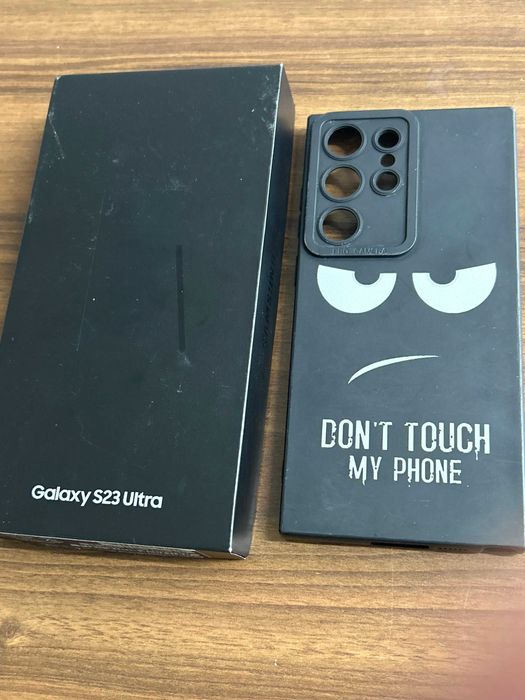 Samsung S23 Ultra negru 256 gb cutie folie husa
