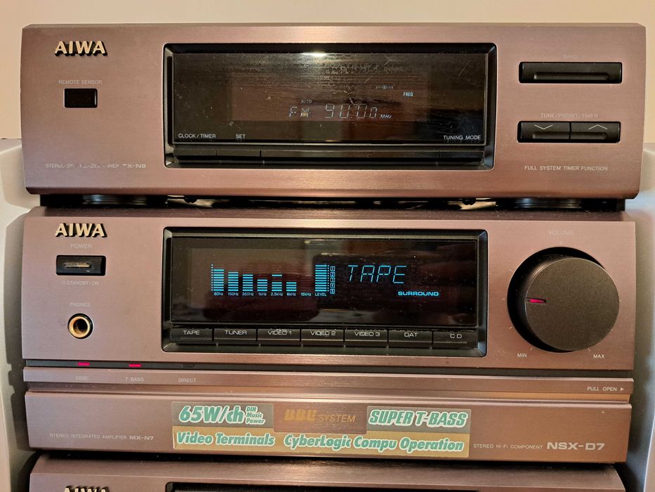 Sistem audio HiFi Aiwa NSX-D7 , 1992  + boxe cadou