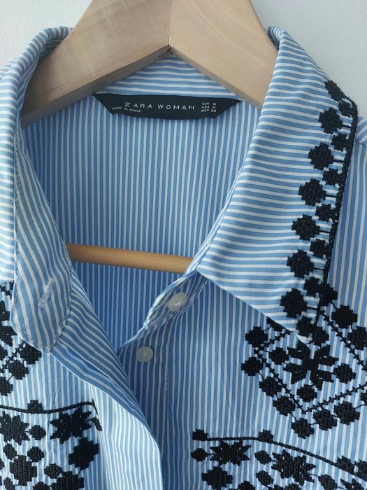 Camasa cu broderii Zara