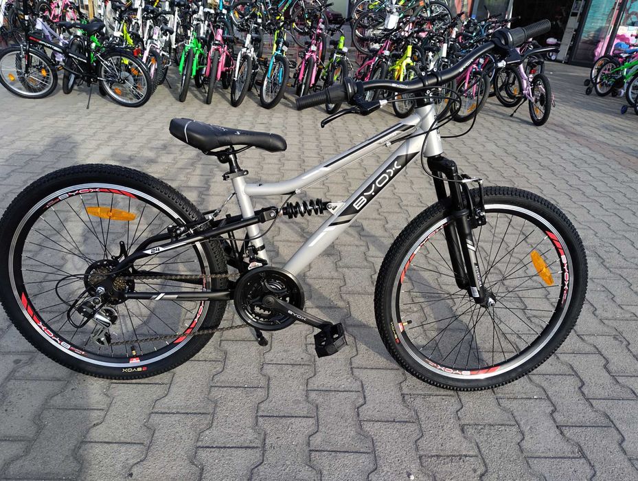 BYOX Велосипед 24" ADVENTURA сив