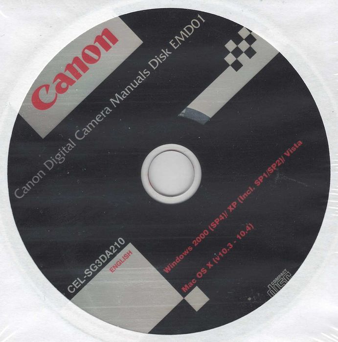 GRATUIT Pachet 2 discuri pentru Canon PowerShot A450/A460 SIGILAT