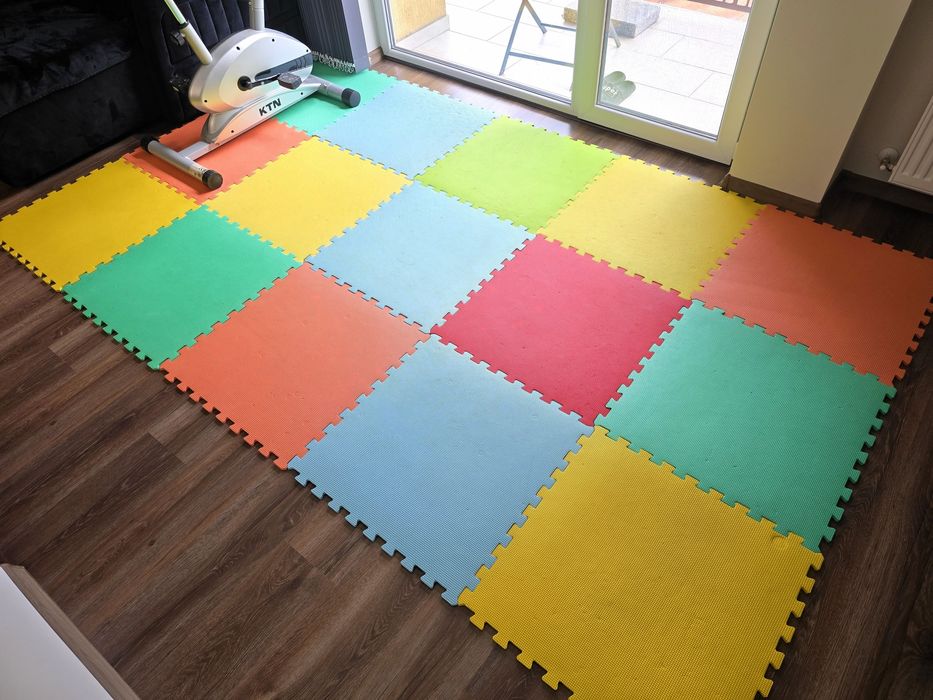 Постелка за под, детски пъзел мек килим, падове за под за пълзене