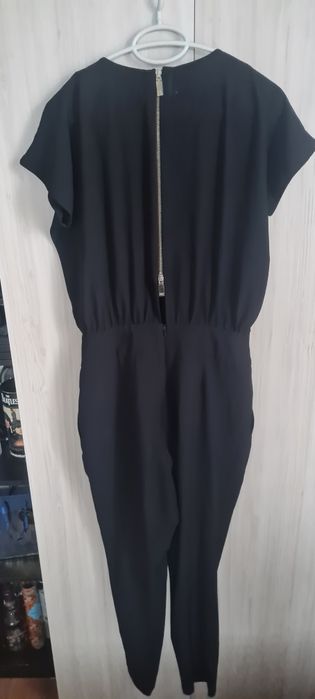 Гащеризон Roberta Biagi,  черен със златни синджири, лого и цип