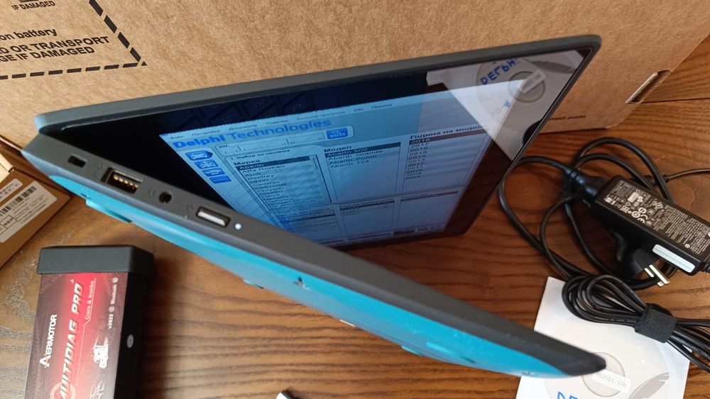 Комплект aвтодиагностика за коли и камиони с лаптоп с тъчскрийн екран