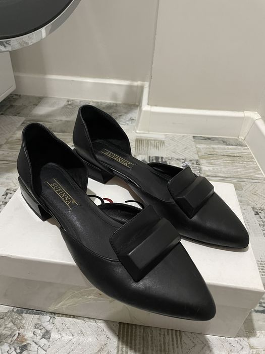 Женские туфли кожанные