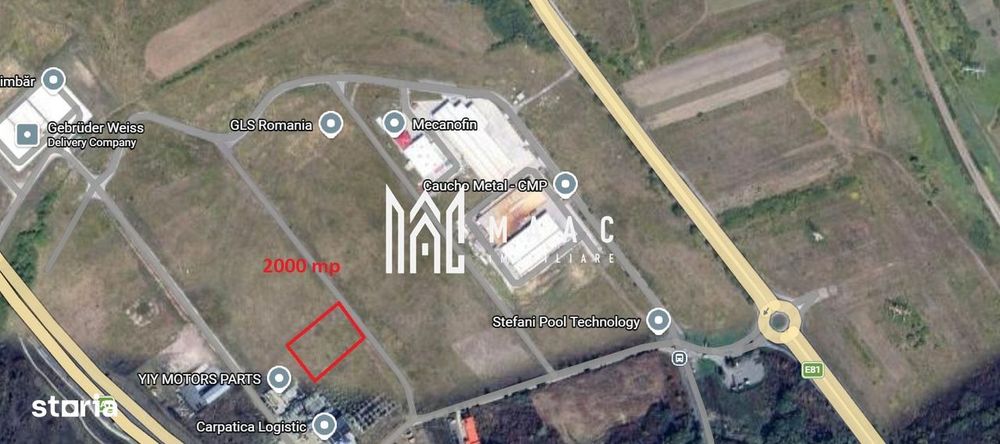 Teren industrial 2000 mp Autorizatie Selimbar Parc