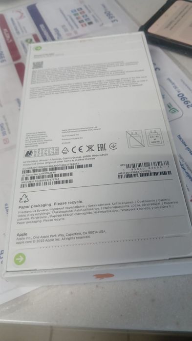 iPhone 17 pro max 256gb запечатанный