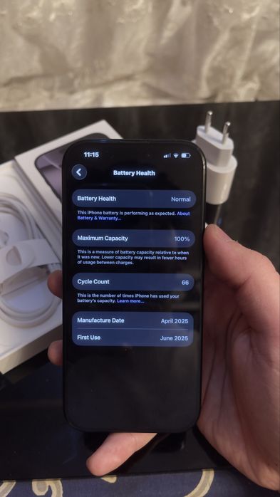 Iphone 16 pro black 100%